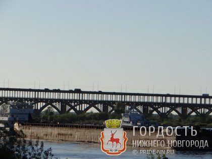 Вид на Борский мост с Волжской набережной